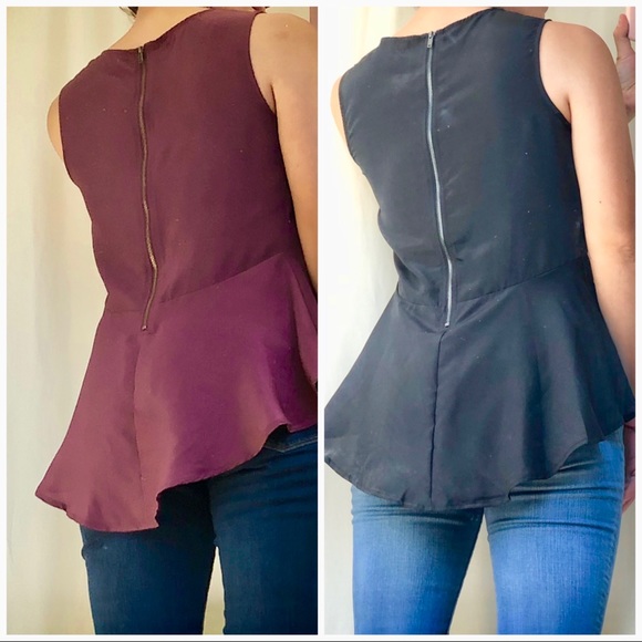 Plum High Low Top - Picture 4 of 5